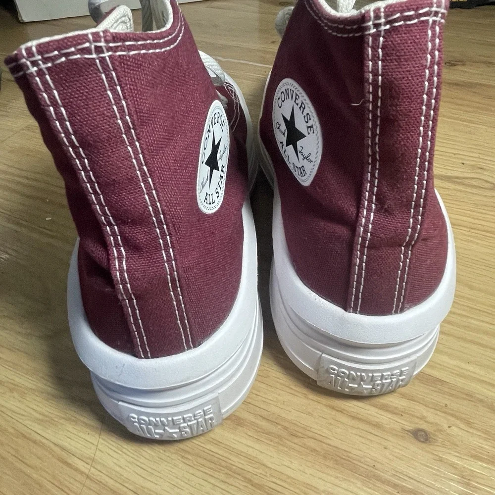 Converse Chuck Taylor All Star Platform High Top womens 6 Canvas Beetroot Red